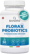 ® FLORAX PROBIOTICS | 2 Months Supply | 18 Bacterial Strains - 20 Billion CFU | Multi-Strain Formulation Probiotics for Digestive System - Gut Friendly | 60 Vegan Capsules for Women & Men