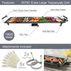 35790 XXL Teppanyaki Grill/Non-Stick/Adjustable Thermostat/Accessories Included/Ideal for Dinner Parties