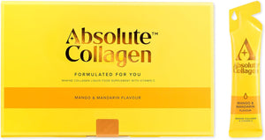 Marine Liquid Collagen Supplement for Women - 8000mg Collagen in Each Sachet - Higher Absorption Than Tablets or Powder - Mango & Mandarin Flavour - 14 Sachets per Box