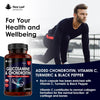 Glucosamine and Chondroitin High Strength - Enriched With Turmeric And Vitamin C - Glucosamine Sulphate Chondroitin Sulphate, Food Supplement - Contributes To The Normal Function of Bones 365 Capsules