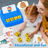 Educational Toys for 3 4 5 Year Olds kids Gifts, Matching Spell Game Toys, Letter Recognition Spelling and Reading Learning Montessori Toys for 2 3 Year Olds