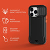 Evo Max case for iPhone 15 Pro - Compatible with MagSafe - Impact Protection Case - Lanyards included - Black