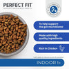 Indoor Adult 1+ Complete Dry Cat Food for Adult Cats Aged 1+ Years, Rich in Chicken, 1 Bag (7 kg)