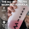 X All-in-One Pre Workout Powder Drink with Caffeine & Citrulline | Tropical Crush Flavour | Makes 40 Drinks (400g)