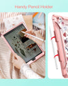 for iPad 9th/8th/7th Generation Case/iPad 10.2 Case,[Built in Screen Protector] [Pencil Holder] Shockproof Rugged Protective Cover and DropProof Stand Designed for iPad 10.2"-Rose Gold Marble