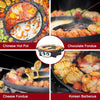 Hot Pot Electric with BBQ Grill Hotpot Chinese Pot Cooker 220V 2200W Korean Barbecue Thai ShabuShabu 2 in 1 Set
