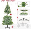 5FT Indoor Christmas Tree Artificial Decoration Xmas Gift with Metal Stand Branch Tips