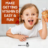 Vitamin D Gummies Kids 1000IU - Natural Orange Flavour Gummies - 4 Months Supply (120 Vitamin D3 Gummies) - One A Day - for Kids 3-12 Years - Vegetarian, Non-GMO & Gluten-Free Vitamin D for Kids