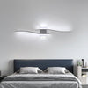 LED Wall Light Indoor Modern, 27W White LED Wall Lampe 6500K Cool White, Long LED Sconce Wall Light, Wall Lighting Fixtures for Bedroom Living Room Kitchen Office Hotel Dining Room