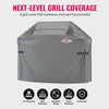 Large BBQ Cover Waterproof Heavy Duty - XL Barbecue Grill Cover for Weber, Char Broil, Outback, More - Windproof, UV-Resistant, Rip-Proof BBQ Cover - 183 cm L x 66 cm W x 130 cm H (Grey)
