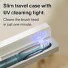 Electric Toothbrush—Sustainable Electric Toothbrushes Adults, Slim Sonic Toothbrush & Accessories, 40-Day Battery, Travel Toothbrush with UV Cleaning Case, Ideal Christmas Gifts for Women & Men