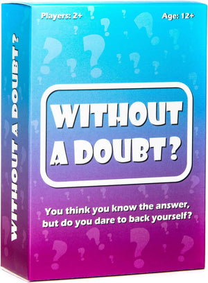 Without a Doubt? A hilarious quiz game of ridiculous questions, guesswork and family fun | 2+ players | Adults & Kids