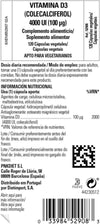 4000IU Vitamin D3 - Healthy Teeth and Bones - Better Calcium Absorption - Pack of 120 Vegetable Capsules
