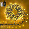 Outdoor Cluster Christmas Lights - 15m 1000LEDs Xmas Tree Fairy Lights Mains Powered Plug in with 8 Modes/Timer/Remote, Bright Waterproof String Lights for Garland Outside Indoor Decoration