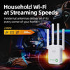 2024 Newest WiFi Extender, WiFi Booster, WiFi Repeater, 4 *Antennas Covers Up to 3800 Sq.ft and 45 Devices, Internet Booster - with Ethernet Port, Quick Setup, Home Wireless Signal Booster.White