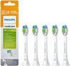 Sonicare W2 Optimal White Standard Toothbrush Head for Sonic Toothbrush HX6065/10 Pack of 5 Standard Size Click Holder BrushSync Pairing