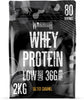 Whey Protein Powder – Up to 36g* of Protein Per Shake – Low Sugar, and Low Carbs – GMP Certified (Salted Caramel, 2kg)