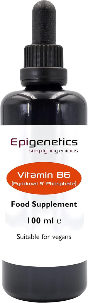 Vitamin B6 (P5P) 100ml | Pyridoxal-5-Phosphate 2300mcg | UK Made Vegan Friendly Liquid |10 Drops Daily (133 Servings)