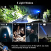 LED Torch, 20000 Lumens Super Bright Torches Led - Adjustable Focus, 5000 mAh, IP67 Waterproof, Powerful Long Lasting Handheld Flashlight for Power Cuts, Camping, Hiking, Emergency etc.