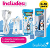 WildOnes Kids Electric Rechargeable Toothbrush Penguin, 1 Handle, 3 Brush Head, USB Charging Cable, for Ages 0-10 (Penguin)