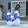 4ft Inflatable Christmas Snowmen Family Xmas LED Outdoor Indoor Holiday Decorations Yard