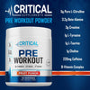 Pre Workout Powder - Preworkout with Creatine Monohydrate, L-Citrulline, Beta-Alanine for Energy and Performance | Pump Pre Workout Gym Supplements for Men and Women | 20 Serv |