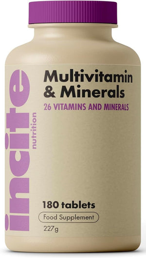 Multivitamin and Minerals | 180 Vegan Tablets | 26 Key Vitamins and Minerals for Women and Men | 6 Months Supply | Multivitamin Supplements 1 a Day Serving | Made in The UK by ®