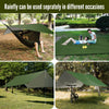 Camping Hammock with Mosquito Net 114x54 inch Outdoor Hammocks with Large Tarp for Waterproof Lightweight Portable Hammock Tent 440 LBS Load Capacity for Hiking Backpacking Picnic Courtyard