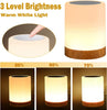 LED Night Light Touch Lamp Bedside Table Lamp for Kids Bedroom Rechargeable Dimmable Warm White Light + RGB Color Changing