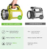Rechargeab Camping Lantern, 1000 Lumen Bright D Torch Rechargeab, 5 Modes Outdoor Searchlight with 3600mAh Power Bank, Portab Work Light for Hiking, Fishing, Power Cuts, Emergency and More