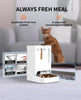 Automatic Cat Feeder with Camera,1080P HD Video with Night Vision, 5L Auto Pet Feeder, 2-Way Audio, Battery-Backup, Low Food Sensor, Anti-Stick Bowl, 2.4G WiFi Enabled Cat Food Dispenser