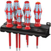 3165i/6 Kraftform VDE Stainless Steel Lasertip screwdriver set, PZ/SL, 6pc, 05022745001, Silver