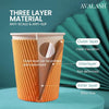 ® - Takeaway Coffee Cups with Lids [50 Cups - 8oz] Takeaway Cups for Hot Liquids