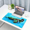 Mouse Pad Gaming Large Desk Pad Washable Mouse Pad Laptop Desk Mat,Big sea turtle watercolor painting,Home Mouse Pad with Anti-Slip Rubber Base,16x35.5 in