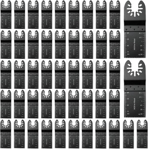 50Pcs Oscillating Tool Blades Professional Universal Oscillating Saw Blades Wood Multitool Blades Compatible with Dewalt, Milwaukee, Makita, Ryobi, Rockwell, Bosch