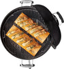 Classic Kettle Charcoal Grill, Ø 47cm Grill Area, BBQ Grill with Porcelain-Enamelled Lid & Bowl, Lid Thermometer, Tripod Stand & Wheels, Chromed Grill Grate - Black (1241304)