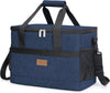 Soft Cooler Bag with Hard Liner, Large Insulated Picnic Lunch Bag Box Soft-Sided Cooling Bag for Camping/BBQ/Family Outdoor Activities