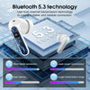 Wireless Earbuds, Wireless Headphones Bluetooth 5.3 Headphones In Ear with 4 ENC Noise Cancelling Mic, New 40H Bluetooth Earphones Mini Deep Bass Stereo Ear Buds, IP7 Waterproof, LED Display