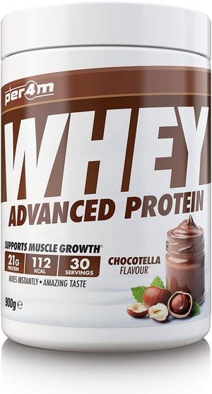 Protein Whey Powder | 30 Servings of High Protein Shake with Amino Acids | for Optimal Nutrition When Training | Low Sugar Gym Supplements (Chocotella, 900g)