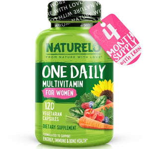 Women's Multivitamins (One a Day) | 30 Essential Vitamins, Minerals, Fruit & Veg Extracts | Bio-Available, Gluten-Free, Clean-Label, No Tablets | 120 Capsules (4 Month Supply) |