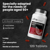 Multivitamin 50+ Over 50 Multivitamins for Men and Women - 120 Vegetarian Tablets 4 Month Supply - Complete Your Body