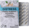 Distress Complex Probiotics and Prebiotics Complex - 10 Billion CFU - 28 Probiotic Complex Capsules for Women & Men - Lactobacillus Piantarum, Casei, Rhamnosus, 28 Days Supply.