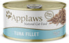 100% Natural Wet Cat Food 24 x 70g Tuna Fillet Tins in Broth