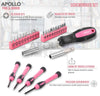 39pc Pink Ladies Tool Kit - Essential DIY and Home Repair Tools Set for Women