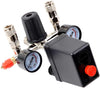 Air Compressor Pressure Control Switch with Valve Gauges Regulator