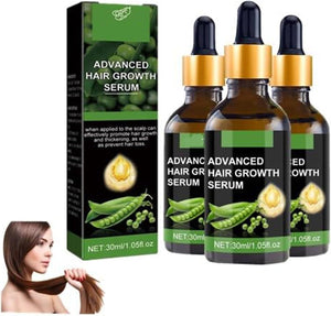 Pea Sprouts Hair Serum, Pea Essence Organic for Healthy Hair, 100% Natural, Promotes Hair Wellness For Men & WomenEnhances Hair & Skin Radiance,Leaves Your Hair Smoother Oil (3 PCS)