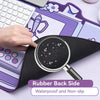 Cute Bunny Mouse Pad - Non-Slip Rubber Base Desk Met for Keyboard and Mouse, Perfect for Gaming, Writing, or Home Office Work (Mouse pad)