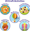 Art & Craft Activity Kit - Snip, Snip, Develop Scissor Skills, Stocking Stuffers, Craft Kits, Gifts for Ages 3, 4, 5, 6, 7