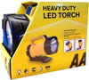 Heavy Duty LED Torch 3881 – 180 m Beam Distance, Adjustable Base 6 Angles, 120 Lumens, Weatherproof, Batteries Included