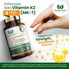 Vitamin D3 5000 IU & Vitamin K2 100mcg (MK-7) x120 Capsules, 4 Month Supply - High Strength Vitamin D & K2 Supplement for Men & Women, Made in The UK by